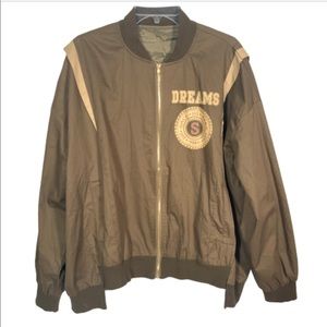 DREAMS Army Green Bomber Jacket Size Medium 416